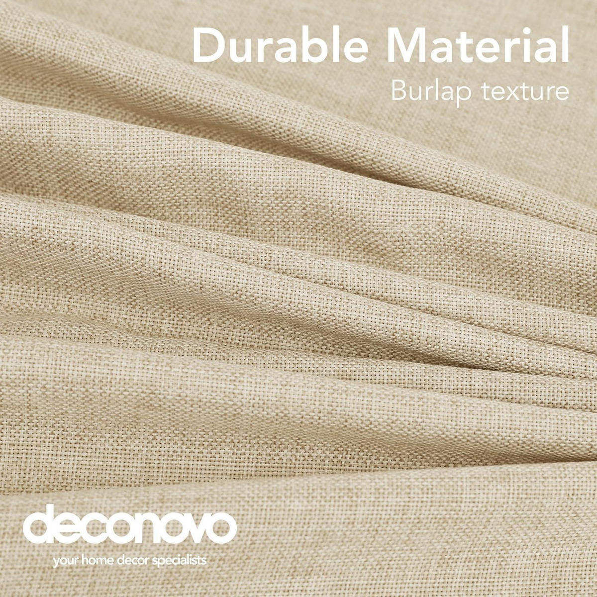 TISCHDECKE Leinenoptik Wasserabweisend 130 x 130 cm Creme - Beige, Textil (130/130/1cm)