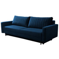 SCHLAFSOFA PALMO, Sofa mit Schlaffunktion und Bettkasten, Farbe: Blau, Velourstoff - Blau, Textil (220/86/94cm) - Sepro Meble