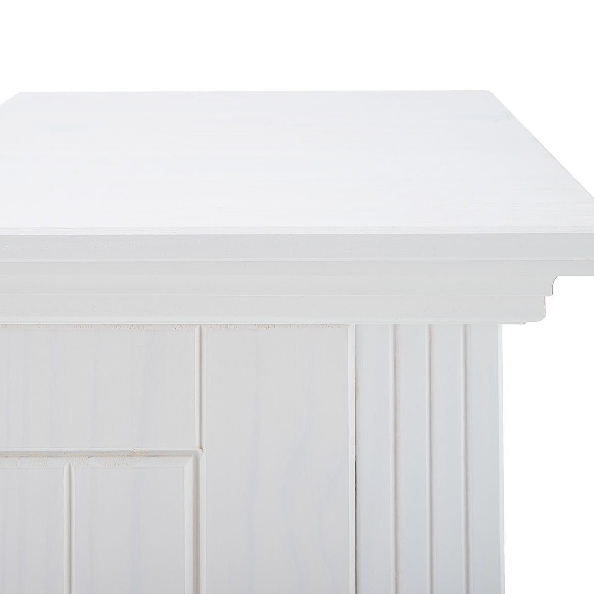 MASSIVER WASCHBECKENUNTERSCHRANK - Kiefer massiv - Silberfarben/Kieferfarben, Holz/Metall (73/61/33cm) - home24
