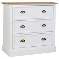 KOMMODE aus Holz, weiß, 80x40cm - Weiß, Holzwerkstoff (80/80/40cm) - Wanderlust