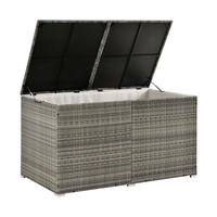 AUFLAGENBOX Ikaria grau-meliert - Grau, Kunststoff (145/80/83cm) - Juskys