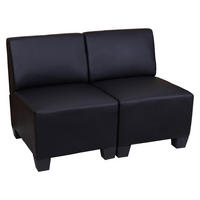 2-SITZER Schwarz - Schwarz, Textil (114/76/72cm) - MCW