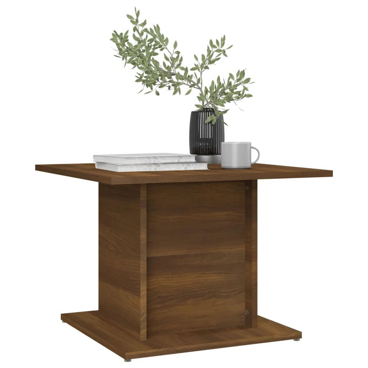 COUCHTISCH Braun Eichen-Optik 55,5x55,5x40 cm Holzwerkstoff - Braun, Holzwerkstoff (55.5/55.5/40cm) - furnicato