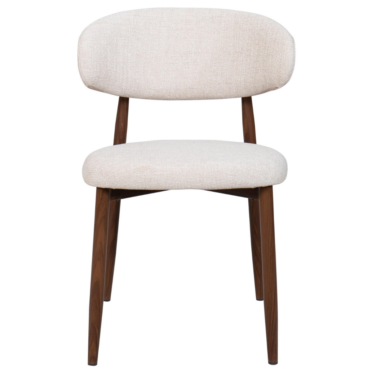 ESSZIMMERSTUHL 2er Set aus Stoff, beige - Beige, Textil (52/77/56cm) - Giga Meubel