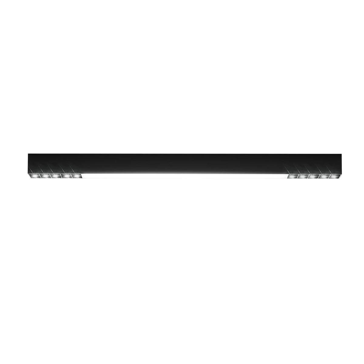 LED-DECKENLEUCHTE Ritter 80/3.5/5.5 cm - Schwarz, Metall (3.5/80/5.5cm) - Nettlife