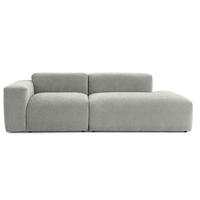 3-SITZER modulares Sofa HEAVEN SET 1 Rechts, Breite 255 cm Webstoff Grau - Schwarz/Grau, Holz/Kunststoff (102/71/255cm) - Muffo