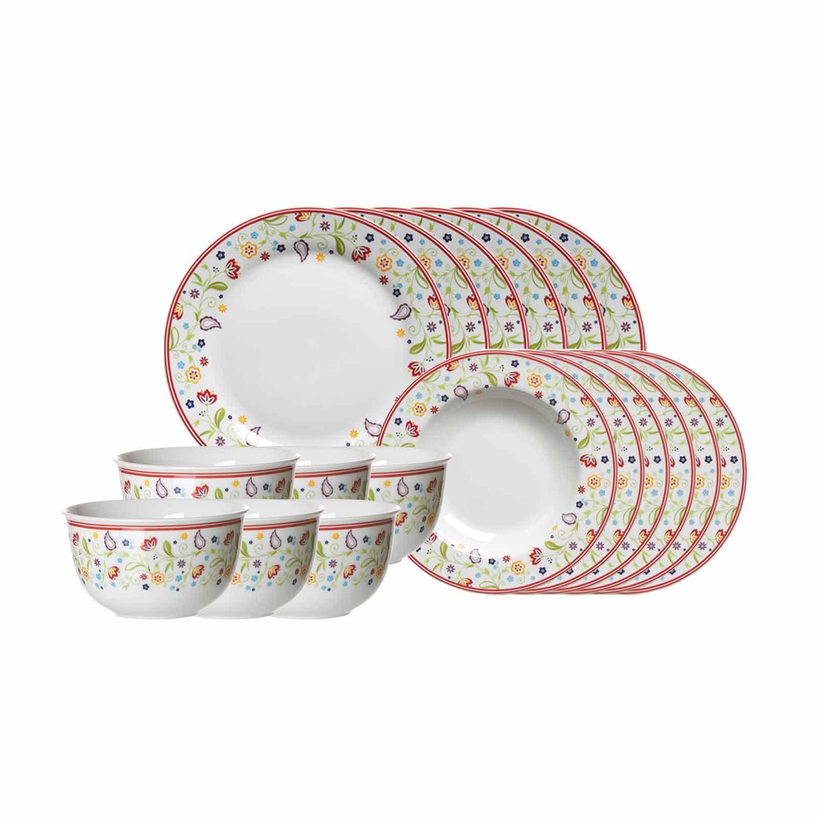 TAFELSERVICE Shanti Doppio bunt 18er Set - Multicolor, Keramik (1/1/1cm) - Ritzenhoff Breker