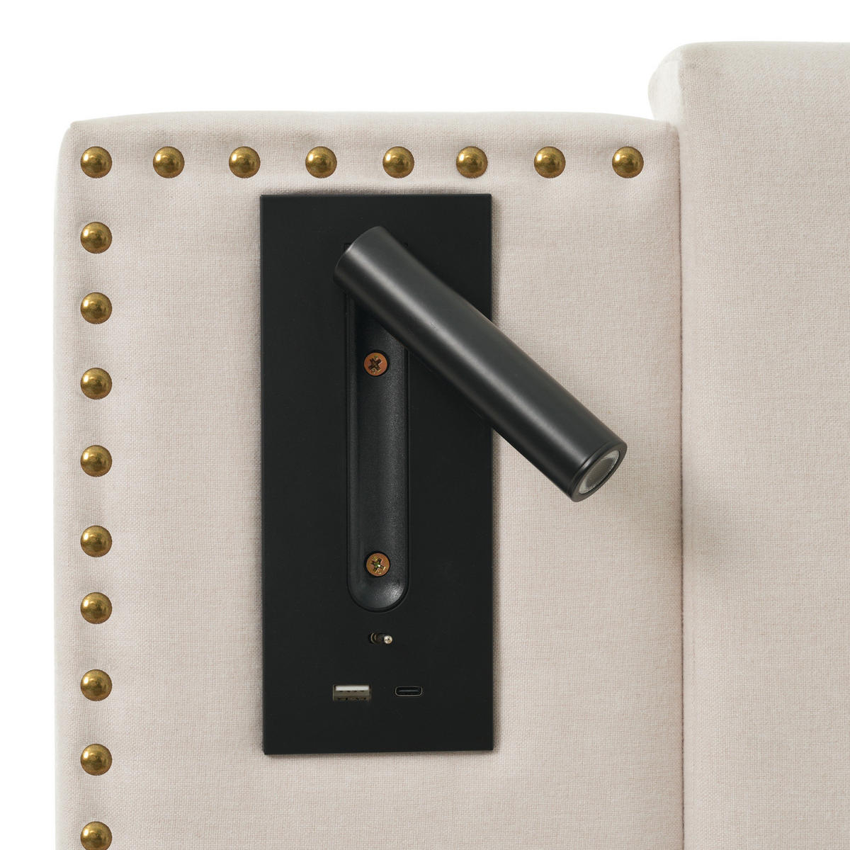 POLSTERBETT 140/200 cm Beige aus Baumwolle mit Bettkasten - Beige, Textil (140/200cm) - OKMYHOME