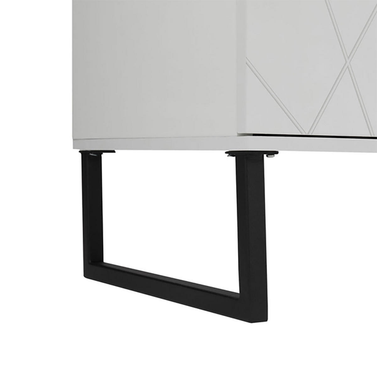 VITRINENSCHRANK weiß - Weiß, Holzwerkstoff (129/168/42cm) - ebuy24