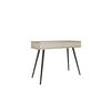 SCHMINKTISCH Beige - T-102, Hochglanz, Schubladen Push-to-Open 102x50x80 cm Beige/Schwarz - Beige/Schwarz, Holzwerkstoff/Kunststoff (50/102/80cm) - DomoHome