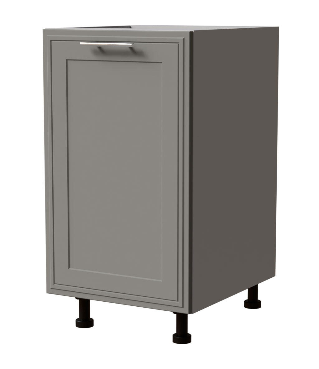 UNTERSCHRANK Salo D1D/45 Grau / Dust Grey Matt 45 / 50 / 82cm - Grau, Holz/Holzwerkstoff (45/82/50cm) - Feldmann-Wohnen