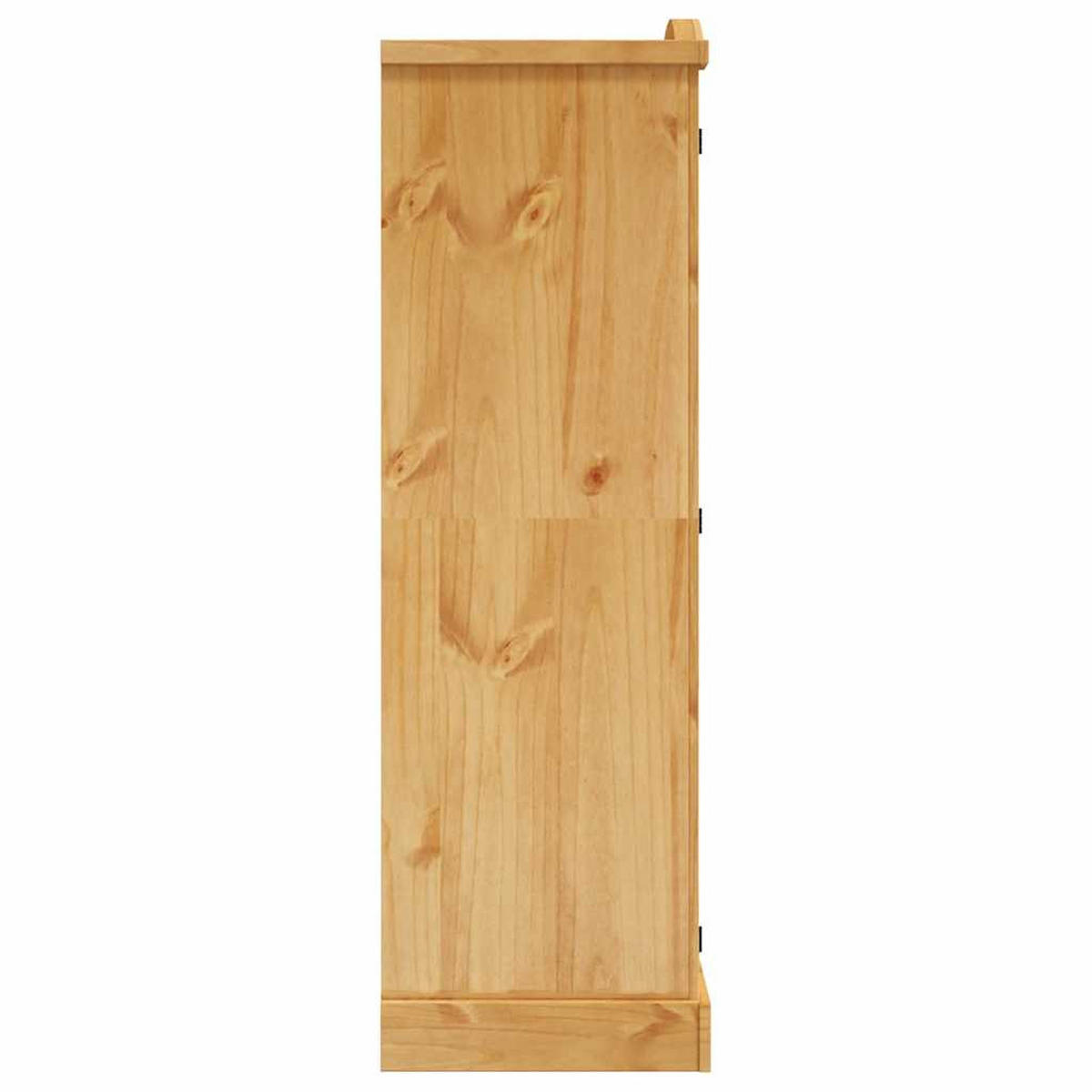 KLEIDERSCHRANK Mexiko-Stil Kiefernholz 2 Türen - Braun, Holz (101/170/52cm) - vidaXL