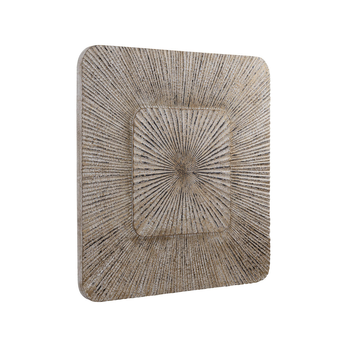 WANDPANEEL Dishita Beige 90/3.5/90cm - Beige, Holz (3.5/90/90cm) - PTMD Collection