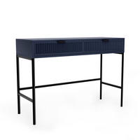KONSOLENTISCH mit Schubladen, Blau - Blau, Holzwerkstoff (110/41/78cm) - Idohome