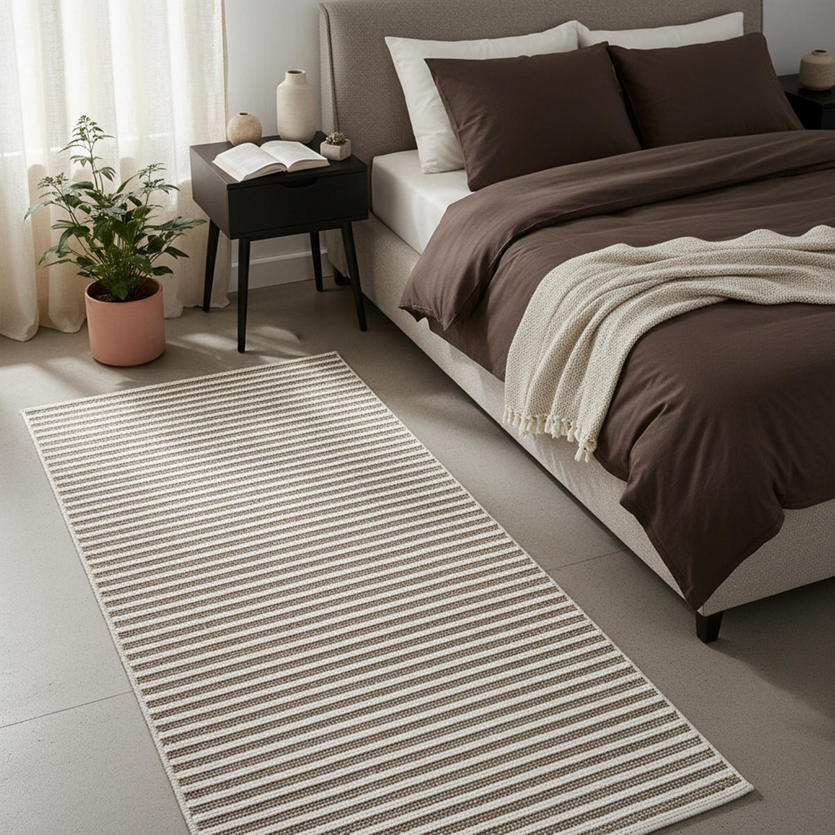 SOFT-TEPPICH Jacky Beige 80x220 cm - Beige, Textil (80/220cm) - Tesso Living