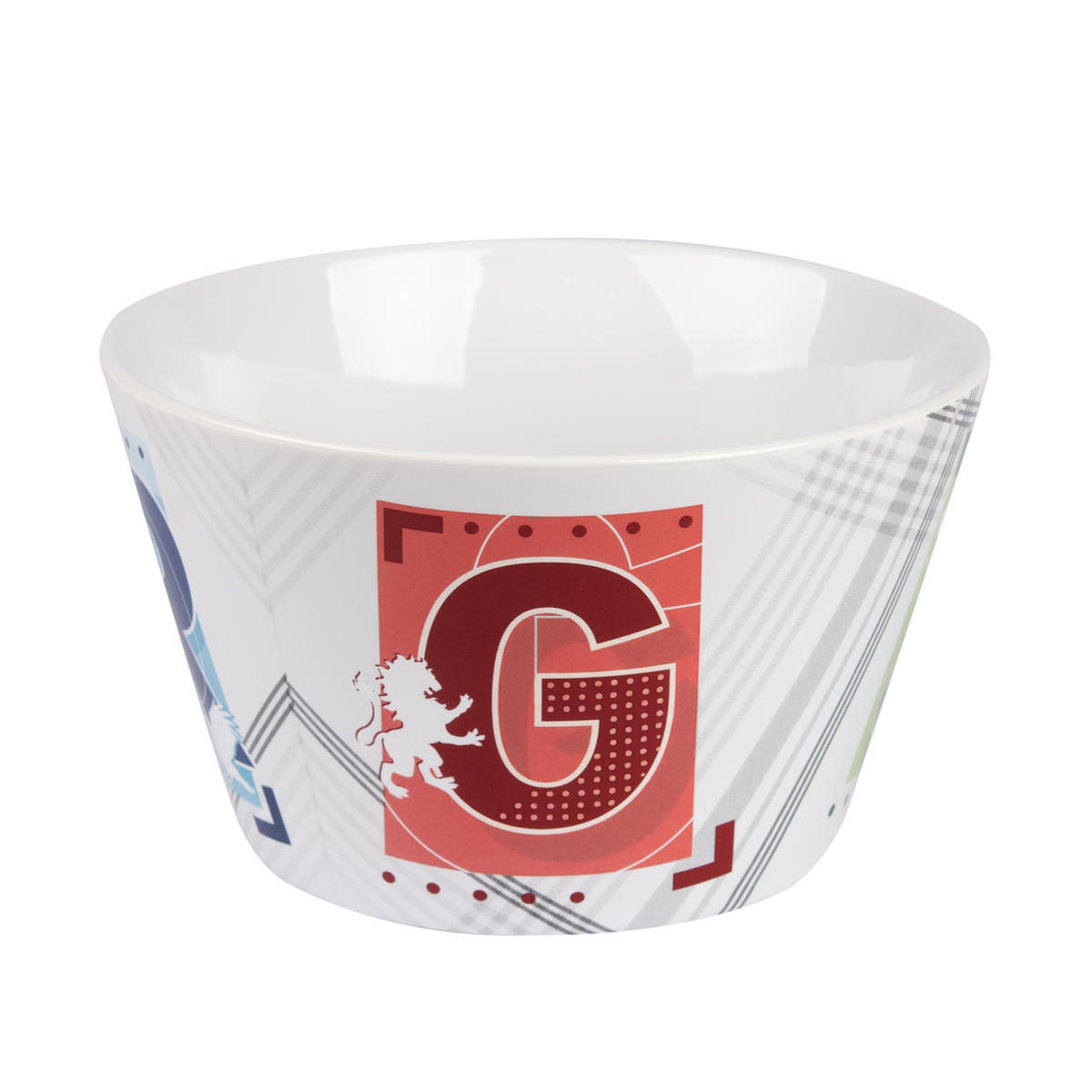 MÜSLISCHALE Harry Potter Hogwarts Häuser Weiß 500 ml - Weiß, Keramik (14cm) - United Labels