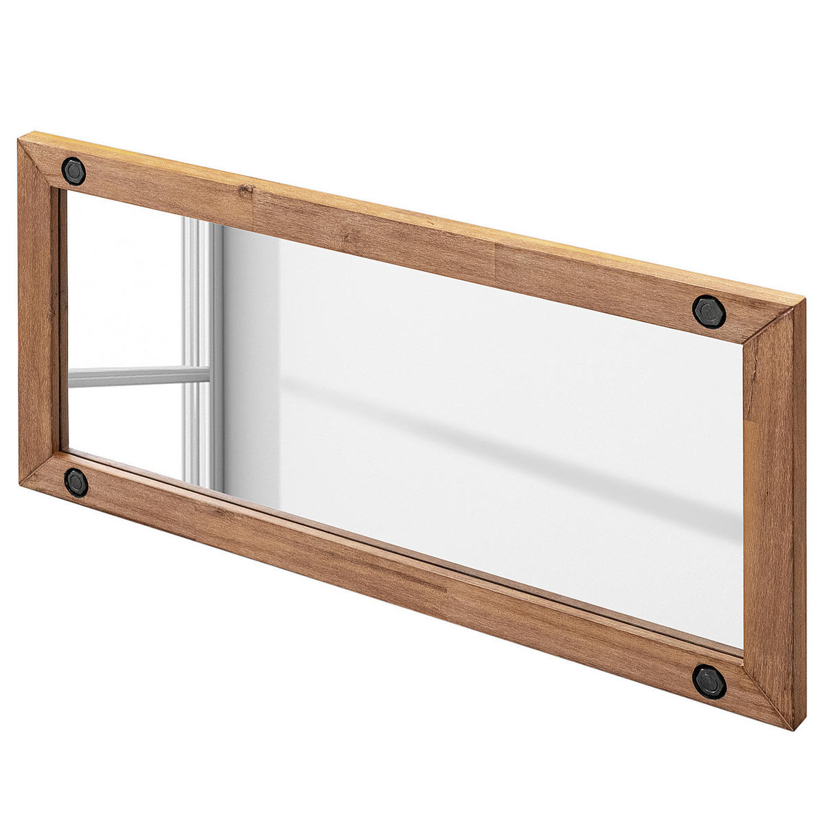 SPIEGEL - Akazie massiv - Braun, Holz (110/50/3.5cm) - home24