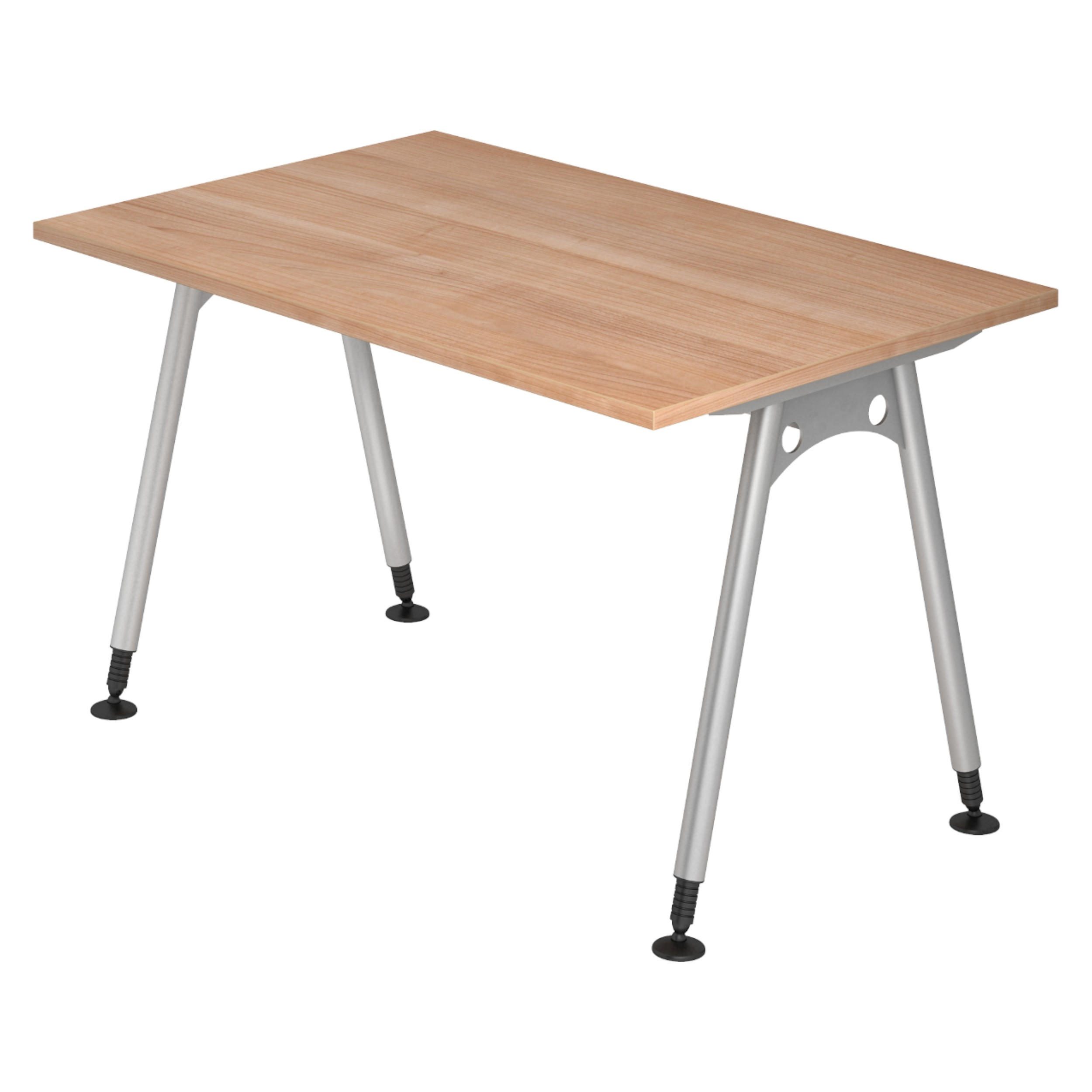 SCHREIBTISCH Serie-A 80/120/72 cm in Nussbaumfarben - Nussbaumfarben, Holzwerkstoff (80/120/72cm) - bümö