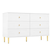 KOMMODE DE-37605 120/40/75 cm mit 6 Schubladen Weiß - Weiß, Holzwerkstoff (120/75/40cm) - ComfortXL