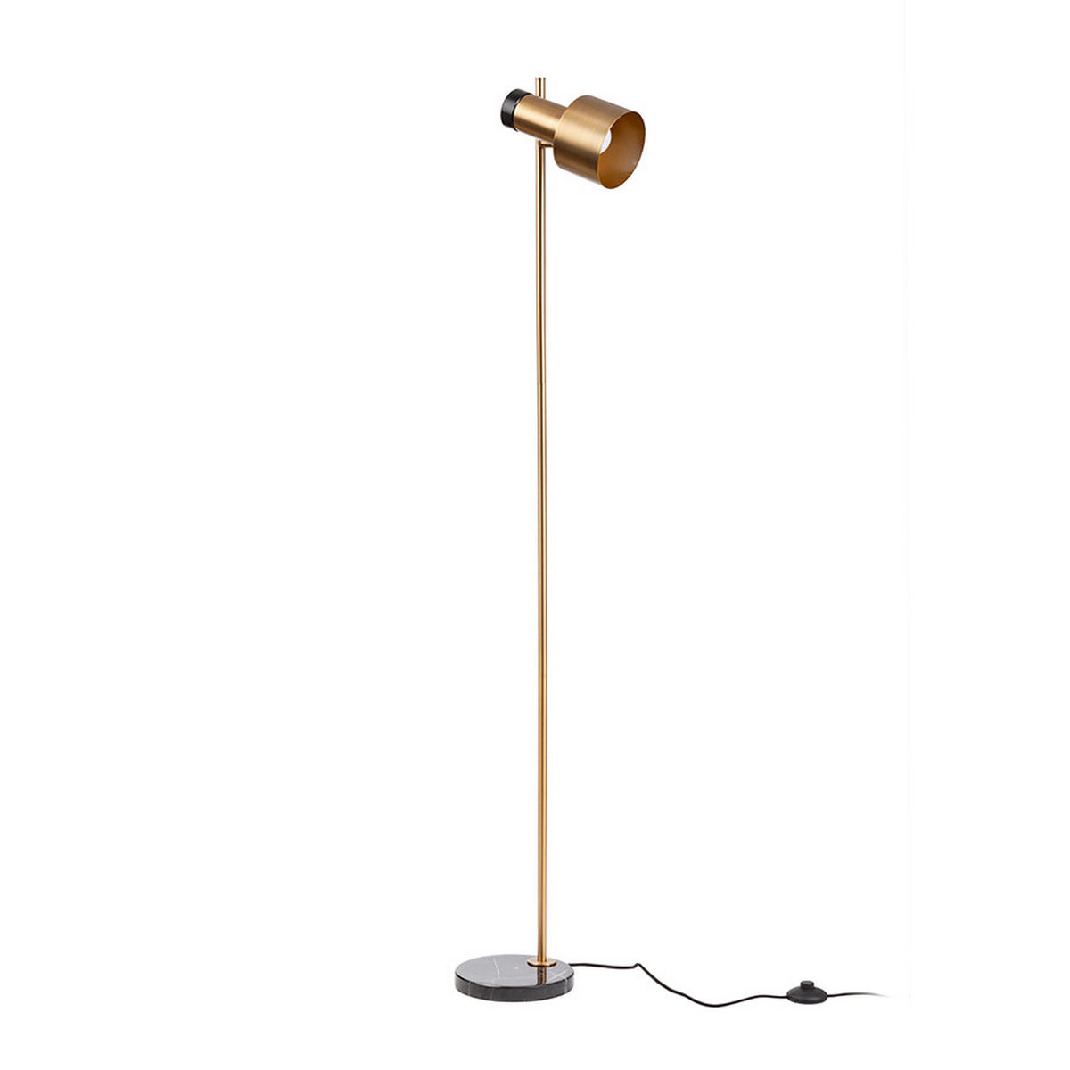 STEHLEUCHTE DIVINA Messing 5 W - Goldfarben, Metall (25/25/160cm) - Rendl