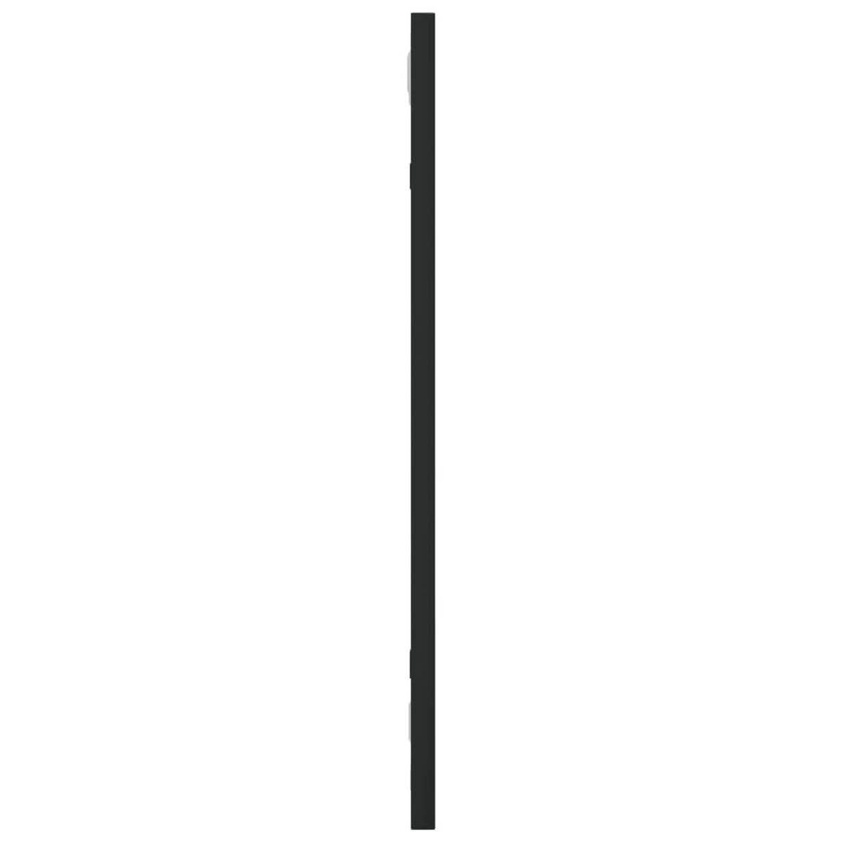WANDSPIEGEL Schwarz 20x50 cm Rechteckig Eisen - Schwarz, Metall (20/50/50cm) - furnicato
