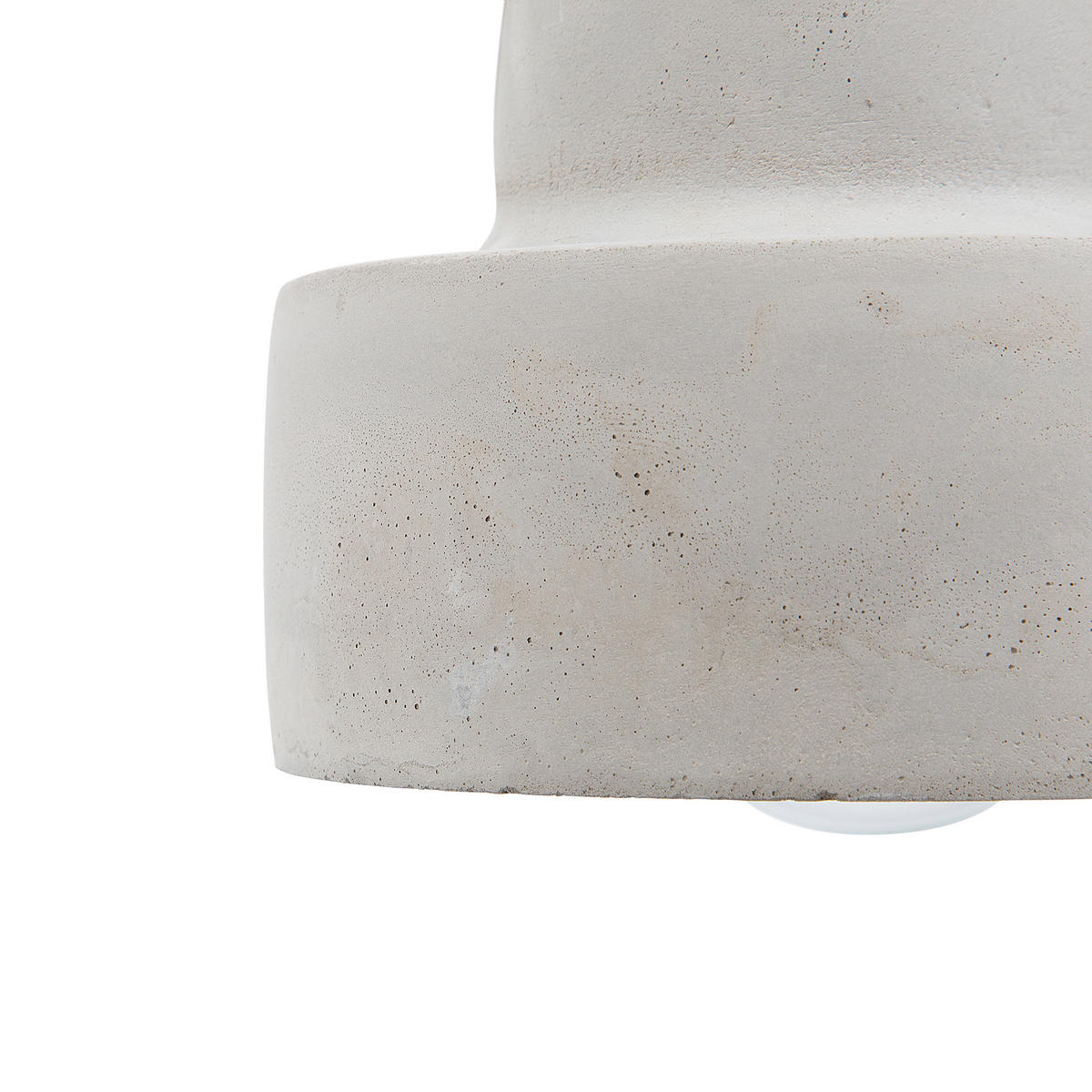 HÄNGELEUCHTE Verde 14/14/116 cm - Grau, Stein (14/14/116cm) - Beliani