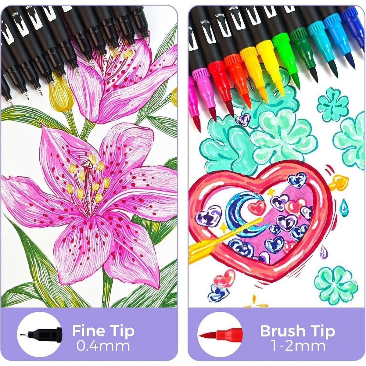 FILZSTIFTE 72er Set mit Tragetasche - Multicolor, Kunststoff (10.4/5/27.2cm)