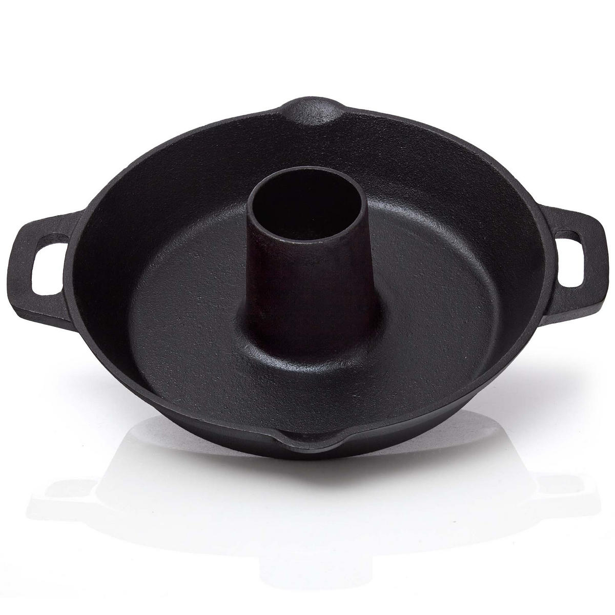HÄHNCHENBRÄTER aus Gusseisen Ø28cm - Schwarz, Metall (29/12/29cm) - BBQ Nerd