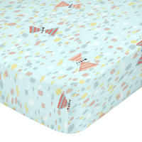 SPANNBETTTUCH woodland 105x200x32 cm mehrfarbig - Multicolor, Textil (105/200cm) - Happy Friday