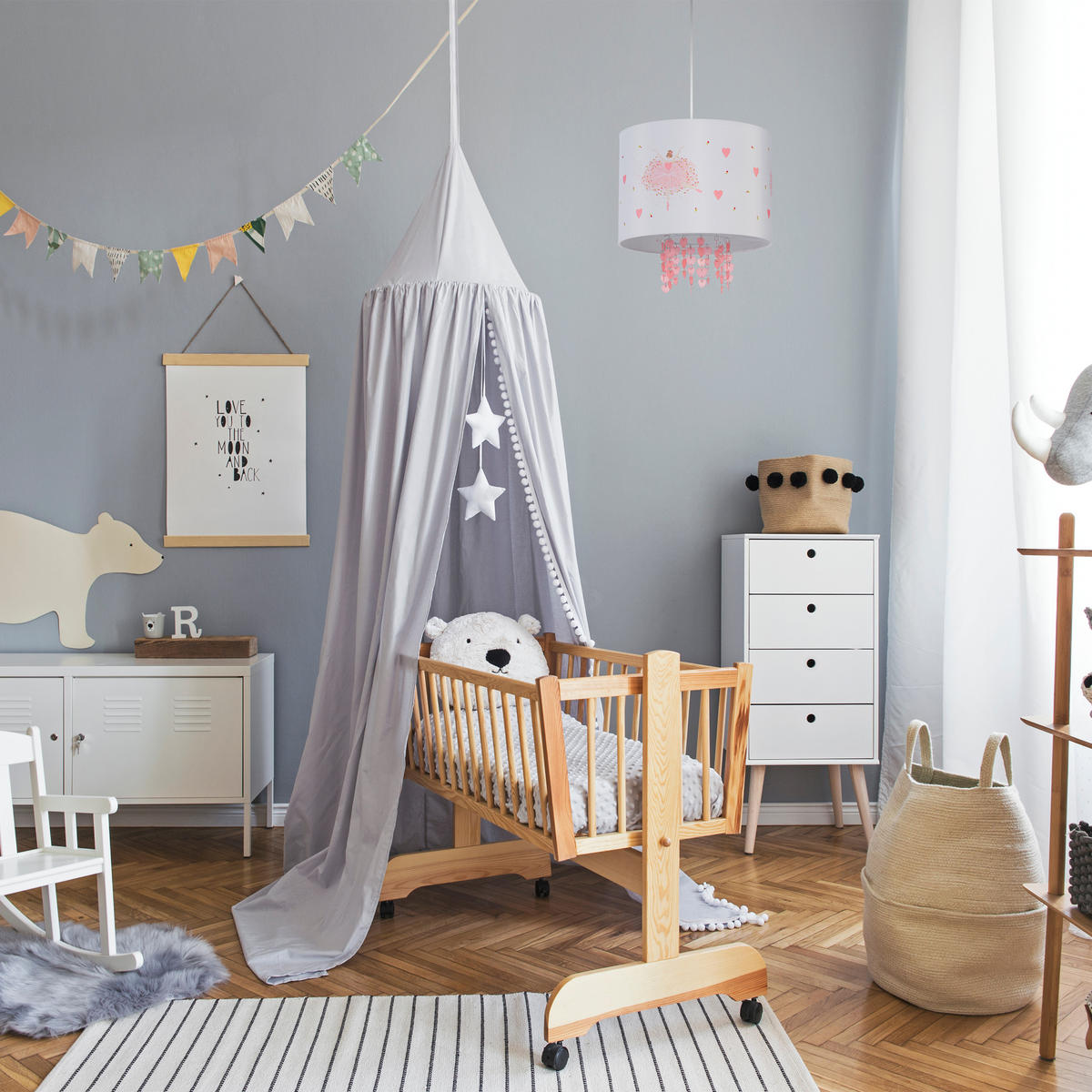 HÄNGELAMPE - Multicolor, Kunststoff (35/35/158cm) - Relaxdays