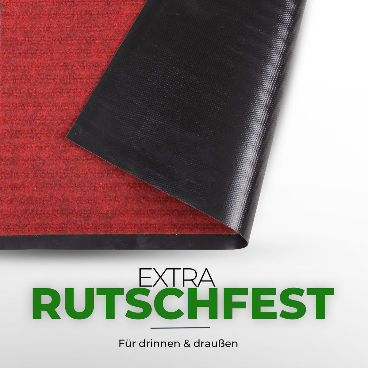 FUSSMATTE Schmutzfangmatte Rot 60x40cm - Rot, Textil (40/60cm) - Bestlivings
