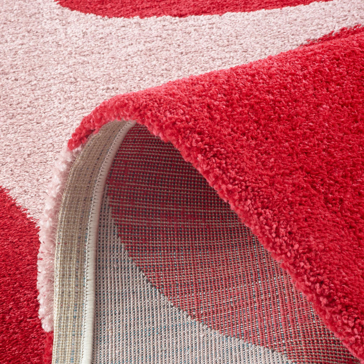 TEPPICH vintage blume rot Groovy 120x160 cm - Rot, Textil (120/160cm) - Nazar Rugs