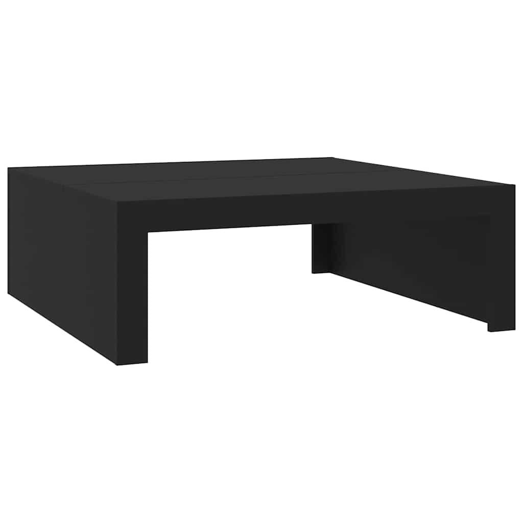 furnicato Couchtisch Schwarz 100x35x100 cm