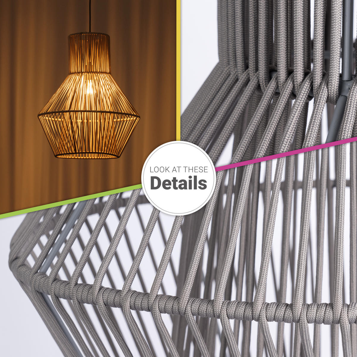 PENDELLEUCHTE Hugo Pd1 Malena - Schwarz, Metall (45/45/55cm) - Paco Home