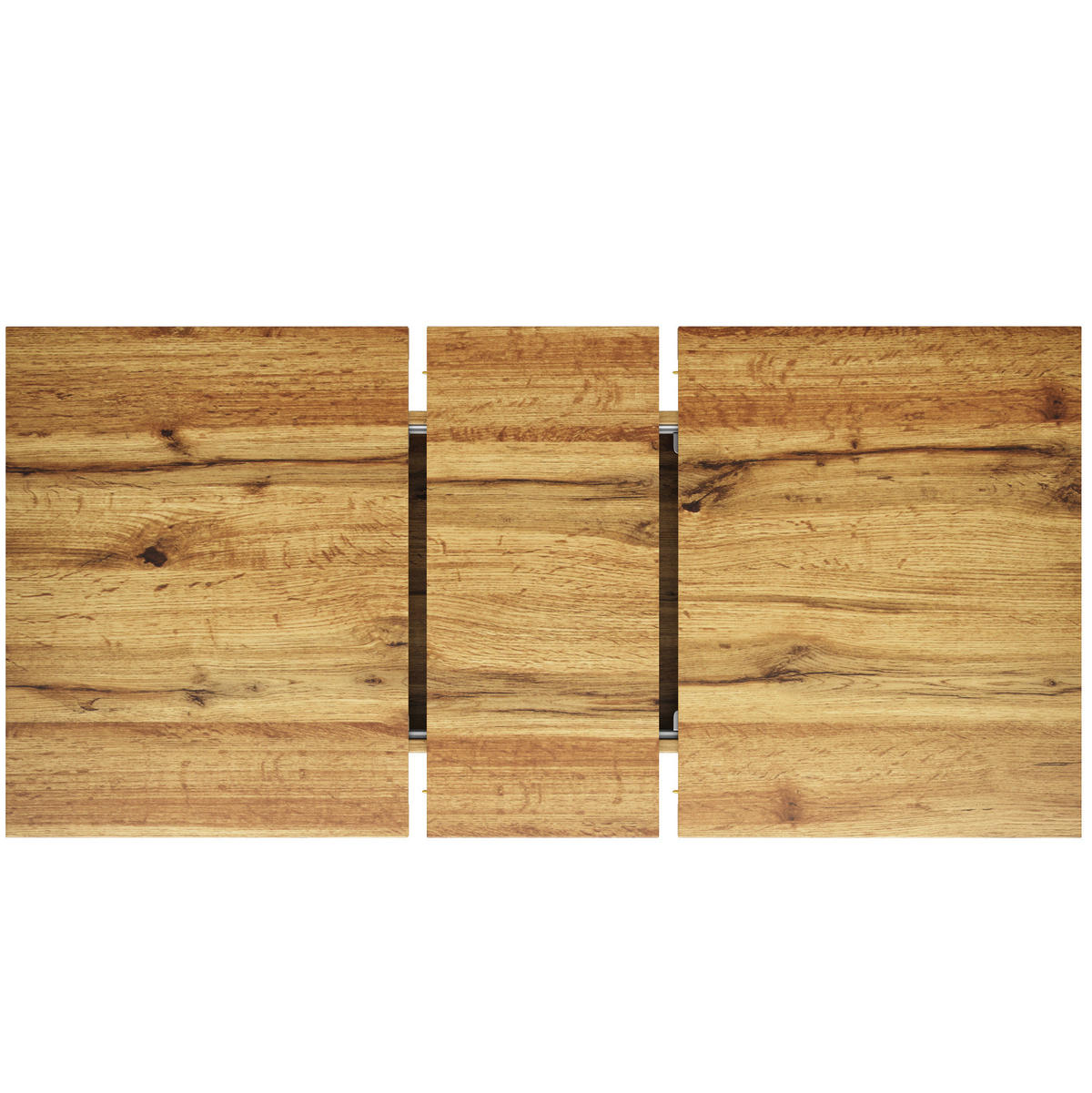 ESSTISCH, MDF mit Metallgestell, ausziehbar 120–160/80/66,1 cm, Walnuss-Optik - Walnussfarben, Holzwerkstoff (120/80/66.1cm) - Redom