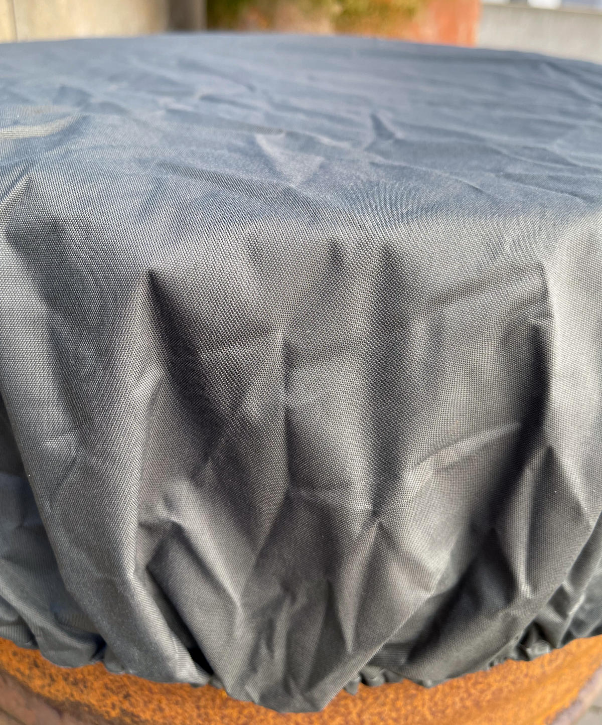 10 Stück Fasshaube 60cm Poly - Grau, Stein (96/15/96cm) - QUICK STAR