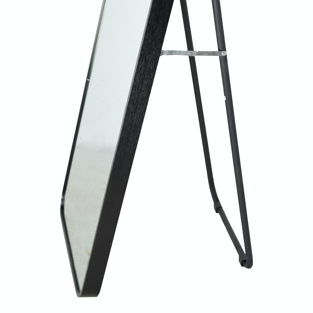 STANDSPIEGEL Alux Schwarz - Schwarz, Metall (40/150/4cm) - Fragix