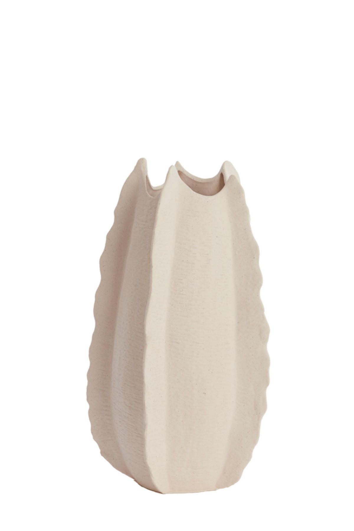 VASE Kelapa Weiß Ø31/53 cm - Weiß, Keramik (53cm) - Light & Living