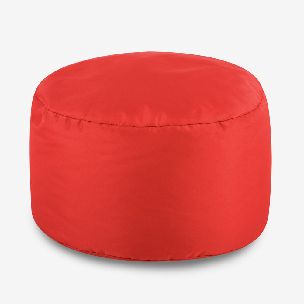 SITZPOUF Klassisch Rund - Rot, Kunststoff (38/20/38cm) - Veeva