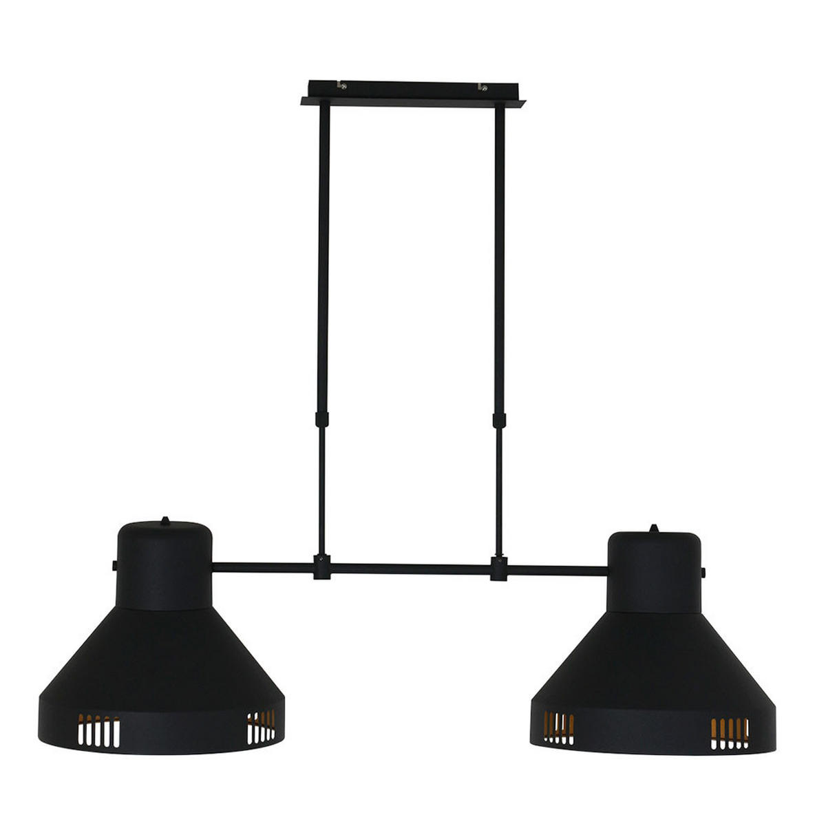 HÄNGELEUCHTE Gold Schwarz Matt Höhenverstellbar - Goldfarben, Metall (105/35/150cm)