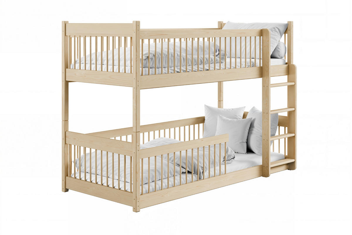 ETAGENBETT CHARM 90/200 in Natur Kiefer - Kieferfarben, Holz - Deine Möbel 24