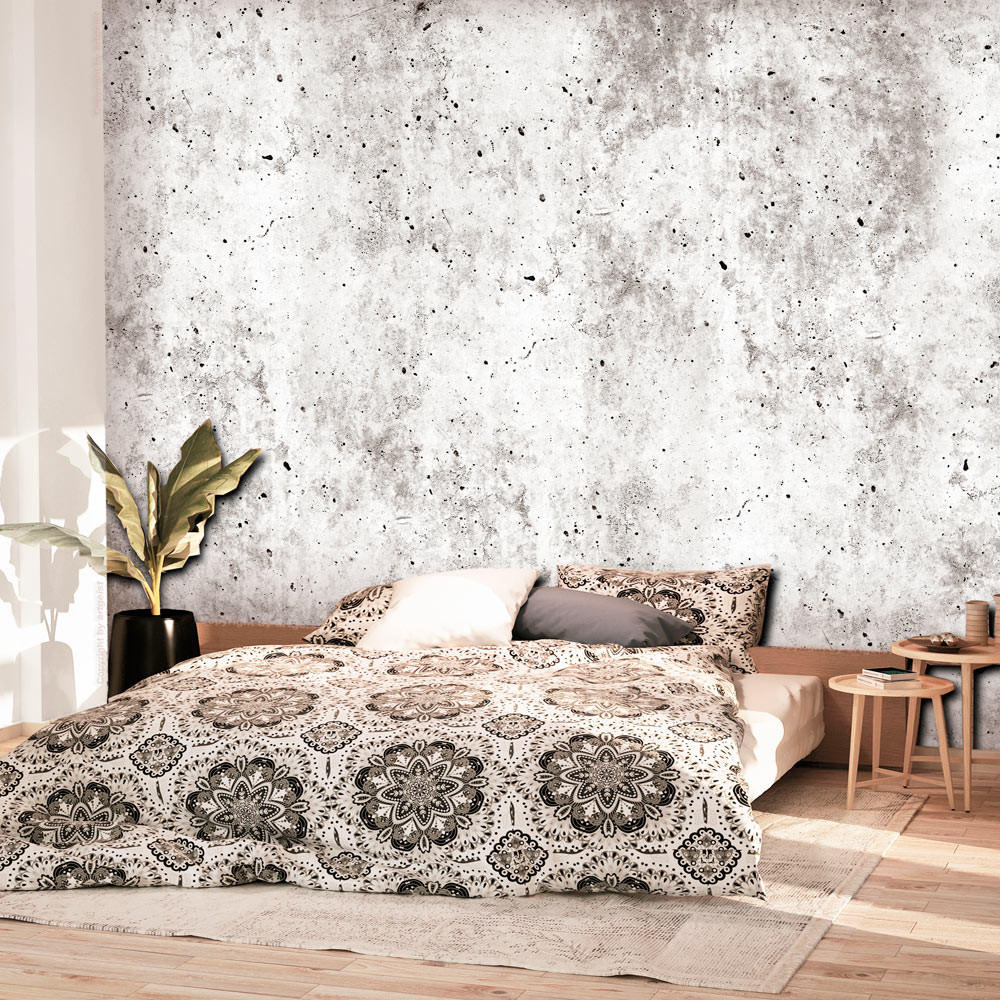 SELBSTKLEBENDE FOTOTAPETE 147/105 cm - Weiß/Grau, Kunststoff/Textil (147/1cm) - KUNSTLOFT
