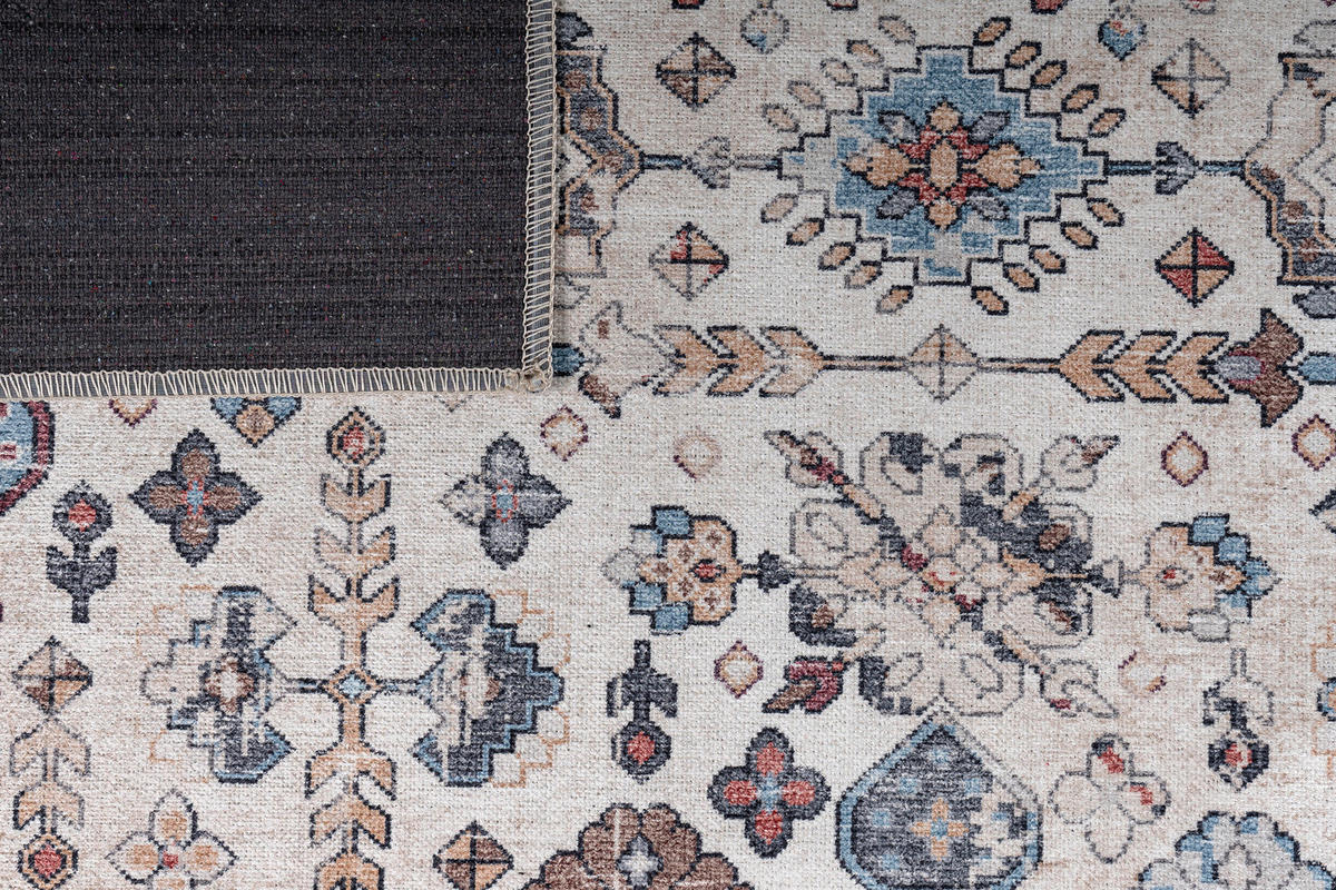 TEPPICH DUBAI beige vintage 90/150 cm - Beige, Textil (90/150cm) - Tapiso