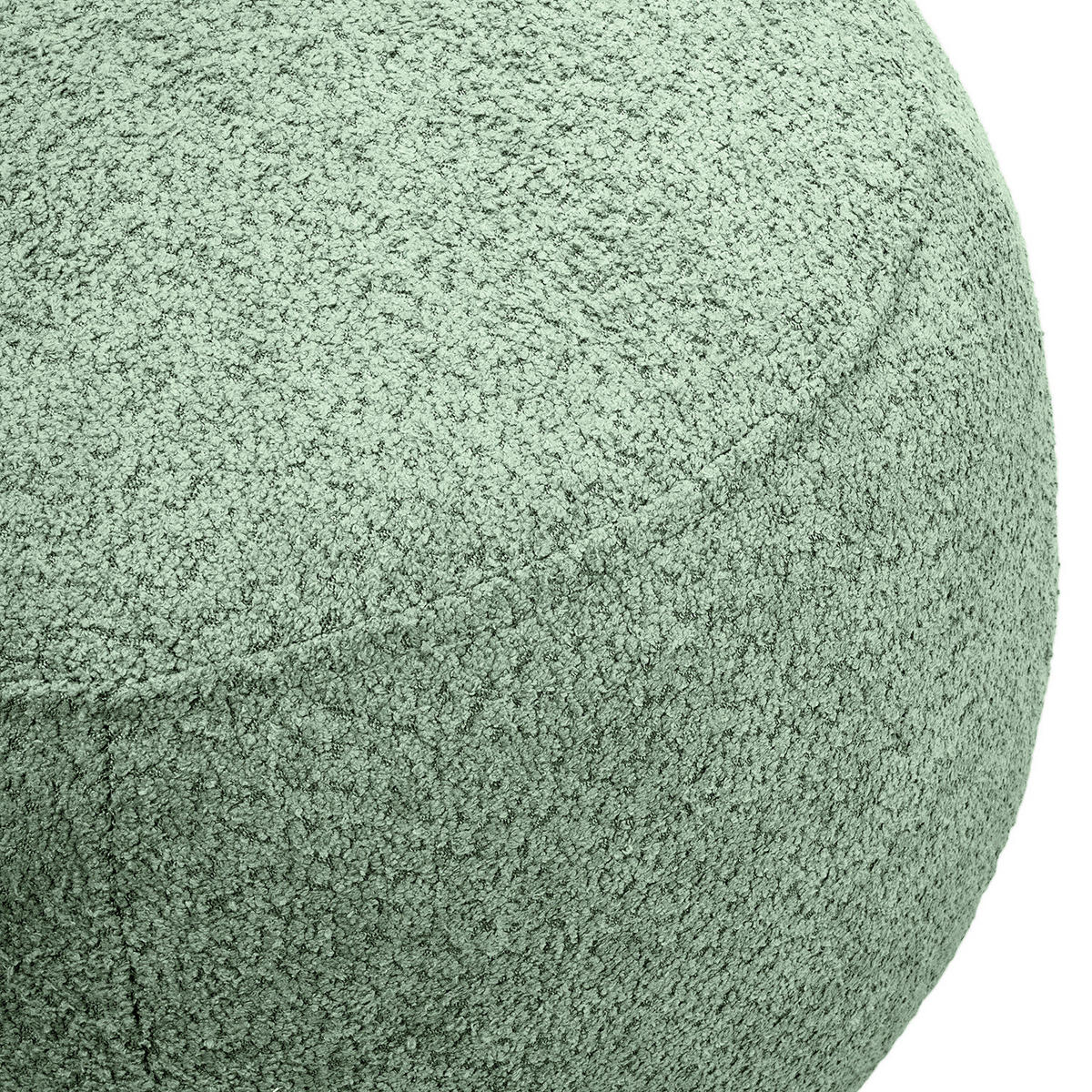 POLSTERHOCKER - Pastellgrün/Schwarz, Kunststoff/Textil (59/45/59cm) - home24