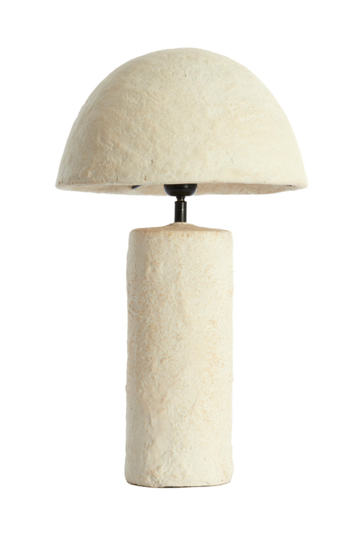 TISCHLAMPE Qazu Braun Ø30/48 cm - Creme, Papier (30/30/48cm) - Light & Living