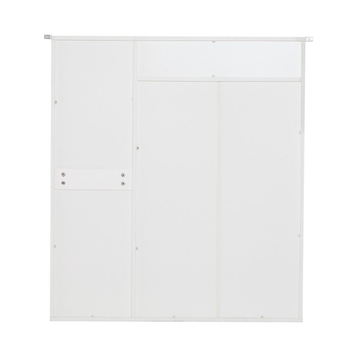 SCHUHSCHRANK aus Spanplatte 95x24x107,5cm in Weiß mit Schubladen - Weiß, Holzwerkstoff (95/107.5/24cm) - Modfu