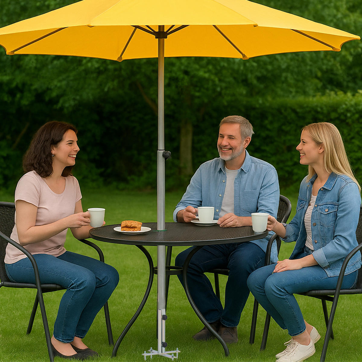 RASENDORN - Silberfarben, Metall (30/27/25cm) - Relaxdays