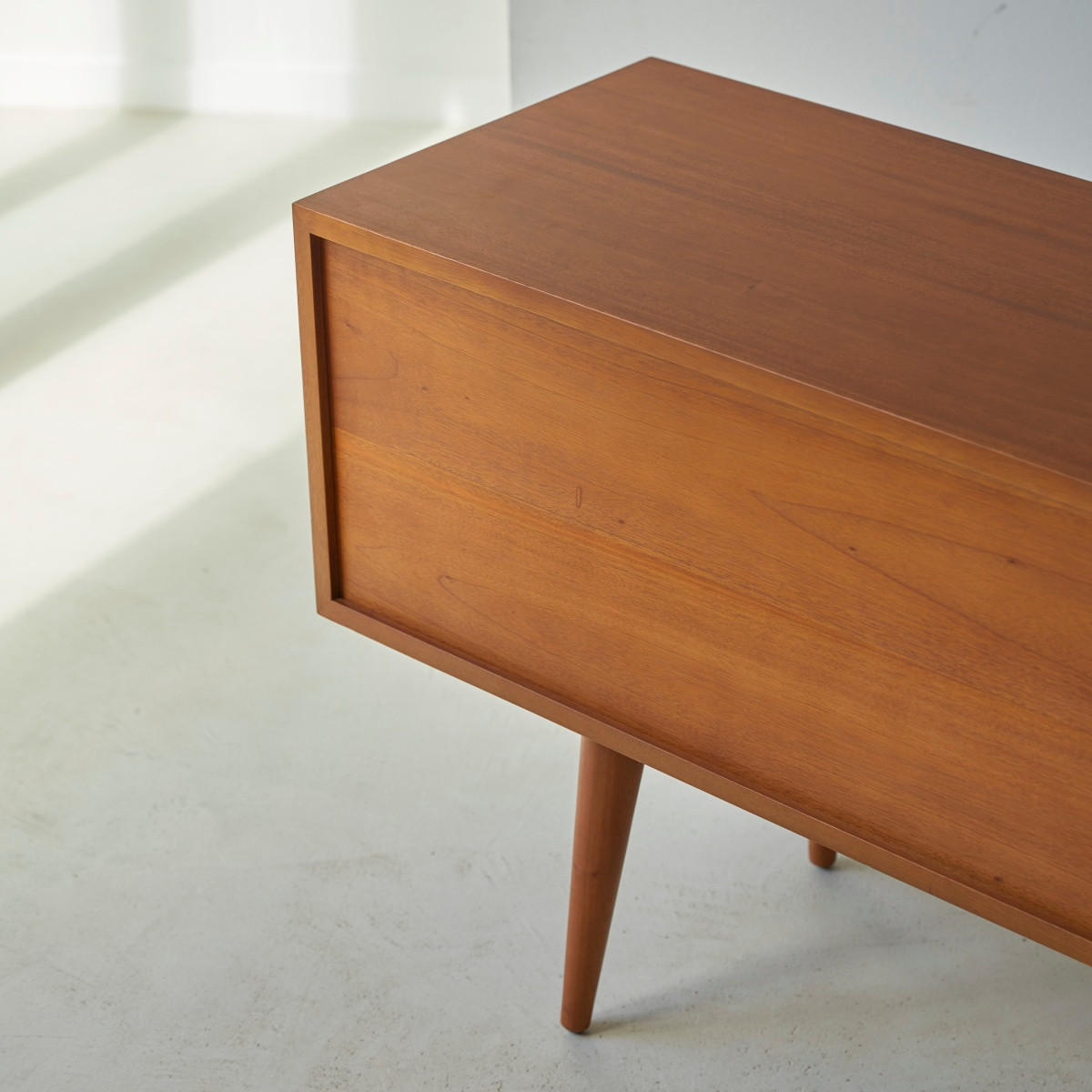KOMMODE Magda 50's Natur aus Mahagoni - Naturfarben, Holz (204/68/42cm) - Tikamoon