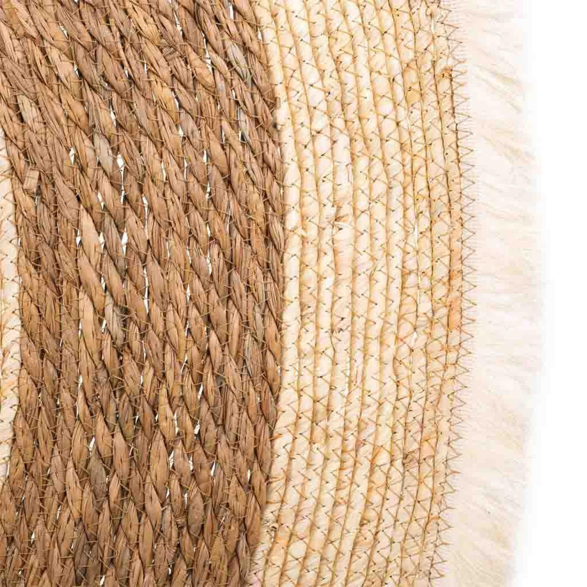 NATURFASERTEPPICH braun handgewebt D120x1 cm - Multicolor, Naturmaterialien (120/120cm) - Wanderlust