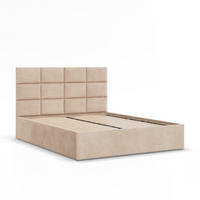 POLSTERBETT MIT KOPFTEIL 180x200 ohne Bettkasten YORK, Beige - Creme, Textil (180/200cm) - Mebligo